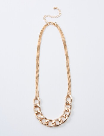 Whistle Accessories Half Chain Necklace, Imitation Gold product photo