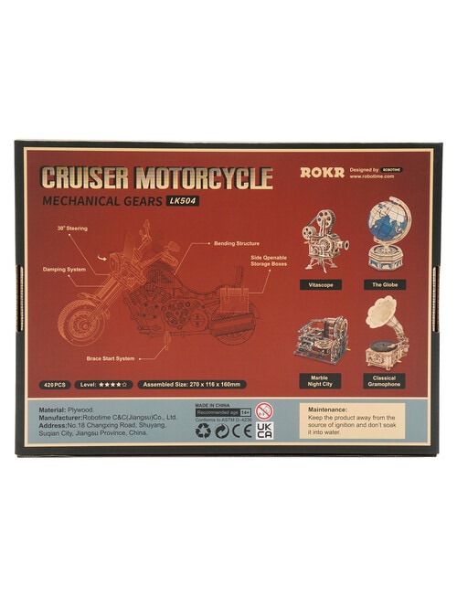 DIY Kits ROKR Cruiser Motorcycle product photo View 02 L