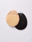 Ambra Cushioned Anti Slip Toe Cover, Nude & Black, 2-Pack product photo View 03 S