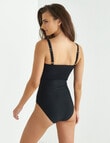 Zest Swimwear Smock Bodice One Piece Suit, Black product photo View 02 S
