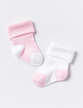 Underworks Modal Socks, 2-Pack, Pink & White product photo