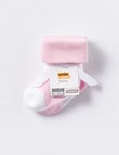 Underworks Modal Socks, 2-Pack, Pink & White product photo View 02 S