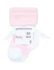 Underworks Modal Socks, 2-Pack, Pink & White product photo View 02 S
