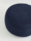 M&Co Cotton Blend Round Pouf, Night product photo View 02 S