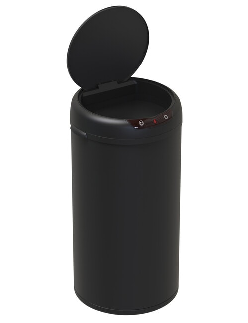 Haven Essentials Round Sensor Bin, 40 Litre, Black product photo View 02 L