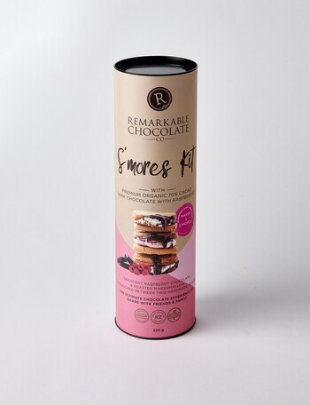 Remarkable Chocolate Smores Kit Dark Chocolate & Raspberry, 220g product photo