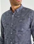 L+L Oracle Geo Shirt, Navy product photo View 04 S