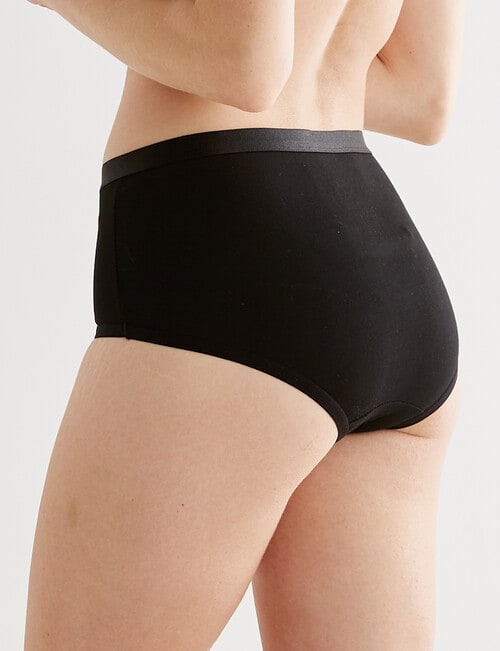 Lyric Marie Cotton Full Brief, Black, 10 - 26 product photo View 02 L