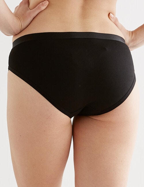 Lyric Marie Cotton Bikini Brief, Black, 8 - 18 product photo View 02 L