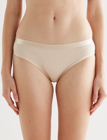 Lyric Marie Cotton Bikini Brief, Nude, 8 - 18 product photo