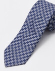Laidlaw + Leeds Zigzag Tie, 7cm, Blue product photo View 03 S