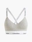 Calvin Klein Modern Light Lined Bralette, Average, Grey Heather product photo View 05 S