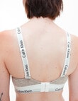 Calvin Klein Modern Light Lined Bralette, Average, Grey Heather product photo View 02 S