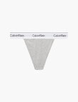 Calvin Klein Modern String Thong, Grey Heather product photo View 02 S