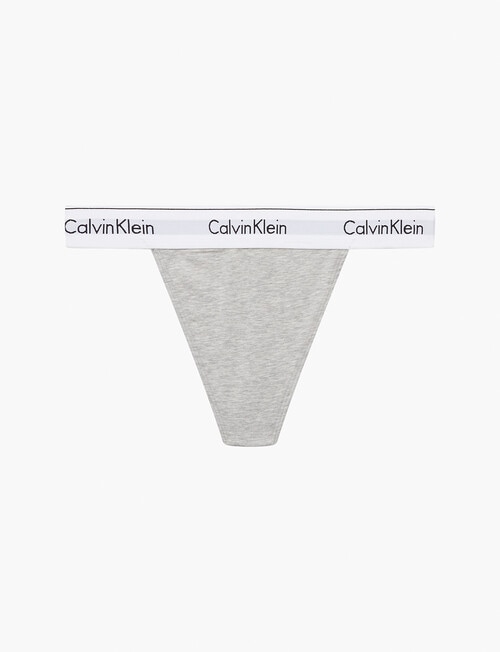 Calvin Klein Modern String Thong, Grey Heather product photo View 02 L