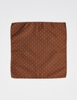 Laidlaw + Leeds Dobby Dot Pocket Square, Gold product photo View 03 S