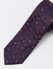 Laidlaw + Leeds Paisley Tie, 7cm, Navy product photo View 03 S