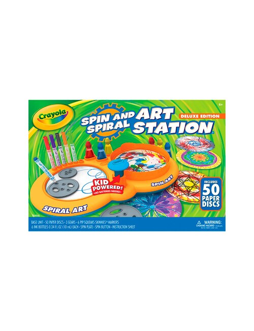 Crayola Spin & Spiral Art Station Deluxe Edition Arts & Crafts