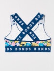 Bonds Wideband Cotton X-Back Crop, Floral Game, 6-16 product photo View 02 S