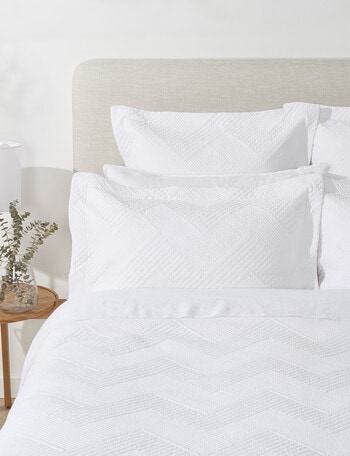 Kate Reed Darcy Standard Pillowcase Pair, White product photo