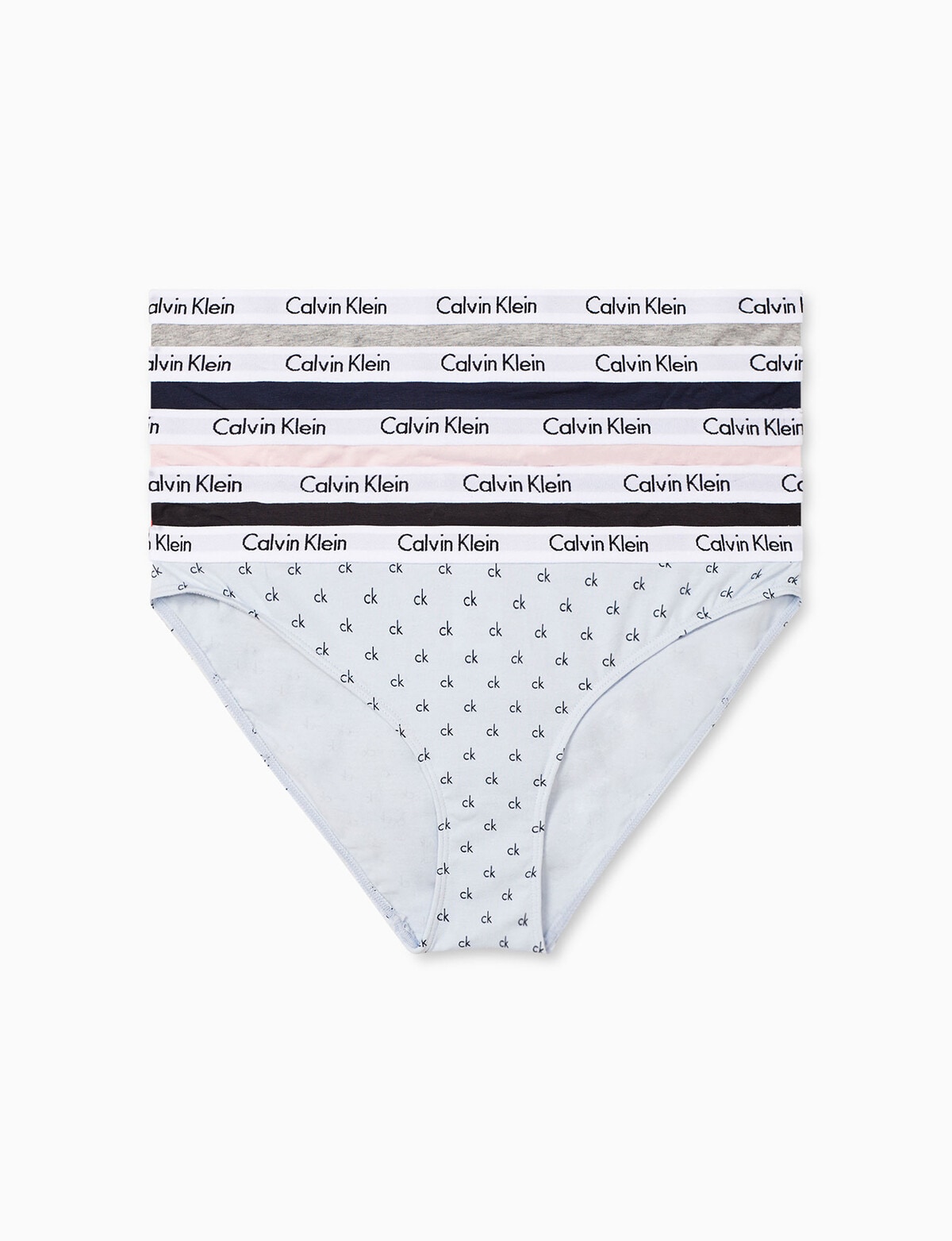 Calvin Klein Carousel Bikini, 5-Pack, Mini CK