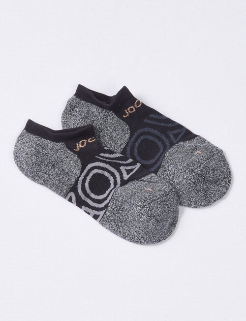 Jockey Woman Perform No Show, 2-Pack, Black & Rose Gold product photo