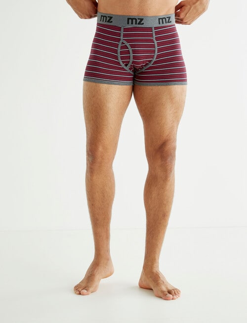 Mazzoni Open Front Stripe Trunk, 2-Pack, Red & Ink product photo View 02 L