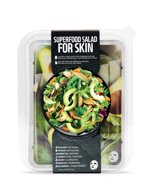 Farmskin Superfood Salad Sheet Mask Avocado Set, Pack of 7 product photo