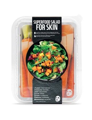 Farmskin Superfood Salad Sheet Mask Carrot Set, Pack of 7 product photo