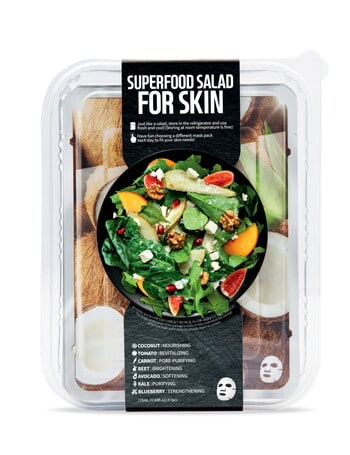 Farmskin Superfood Salad Sheet Mask Coconut Set, Pack of 7 product photo