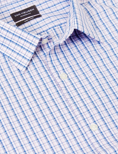 Van Heusen Mid Check Long Sleeve Shirt, Pink & Blue product photo View 04 L