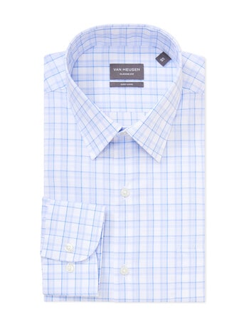 Van Heusen Mid Check Long Sleeve Shirt, Blue product photo