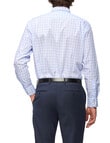 Van Heusen Mid Check Long Sleeve Shirt, Blue product photo View 03 S