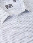 Van Heusen Cross Print Long Sleeve Shirt, Blue & White product photo View 02 S