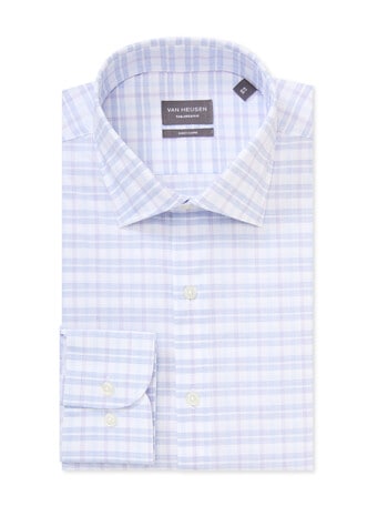 Van Heusen Mid Check Shirt, White & Purple product photo