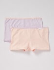 Jockey Cotton Shortie Brief, 2-Pack, Candy Tuft & Young Melody, 3-16 product photo
