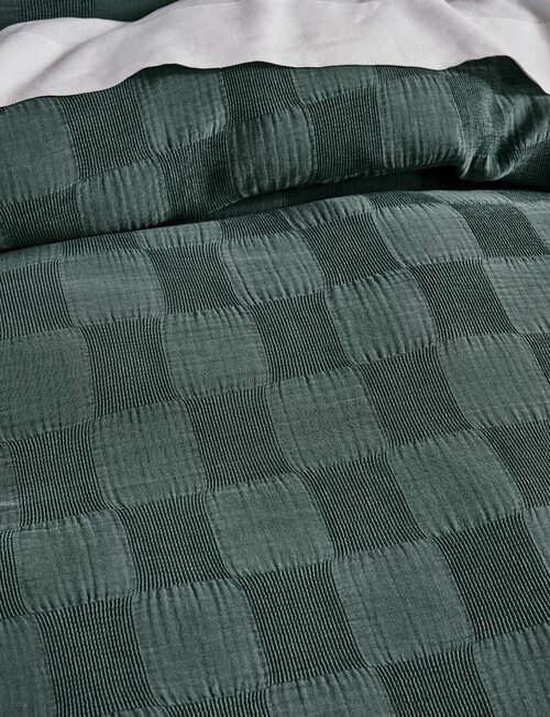 Linen House Capri Duvet Cover Set, Deep Teal product photo View 03 L