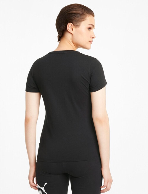 Puma Essential Short Sleeve Logo Tee, Black product photo View 02 L