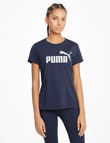Puma Essential Short Sleeve Logo Tee, Light Peacoat product photo