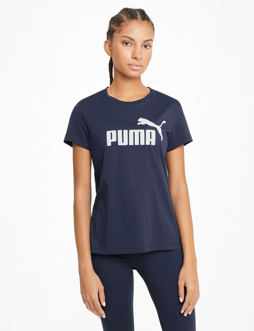 Puma Essential Short Sleeve Logo Tee, Light Peacoat product photo
