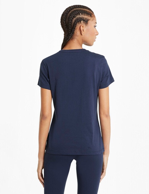 Puma Essential Short Sleeve Logo Tee, Light Peacoat product photo View 02 L