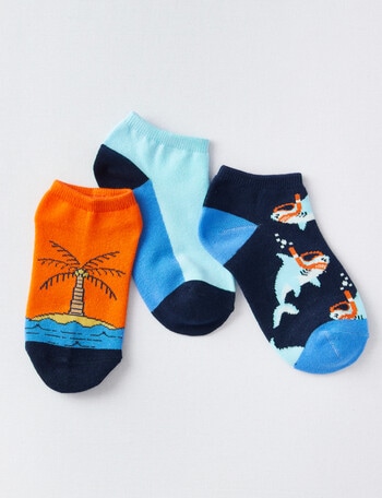 Simon De Winter Holiday Trainer Sock, 3-Pack product photo