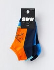Simon De Winter Holiday Trainer Sock, 3-Pack product photo View 02 S