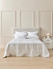 Kate Reed Perry Linen Quilt, White product photo