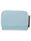 Carte Leather Small Zippy Wallet, Newport Blue product photo View 02 S
