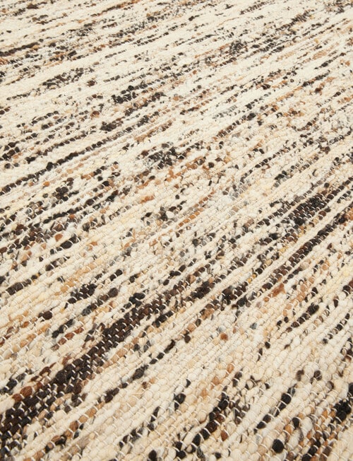 M&Co Calico Artisan Wool Rug , Speckled Brown, 200x300cm product photo View 02 L