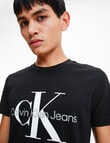 Calvin Klein Monogram Slim Tee, Black product photo View 02 S