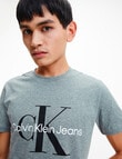 Calvin Klein Monogram Slim Tee, Grey product photo View 02 S