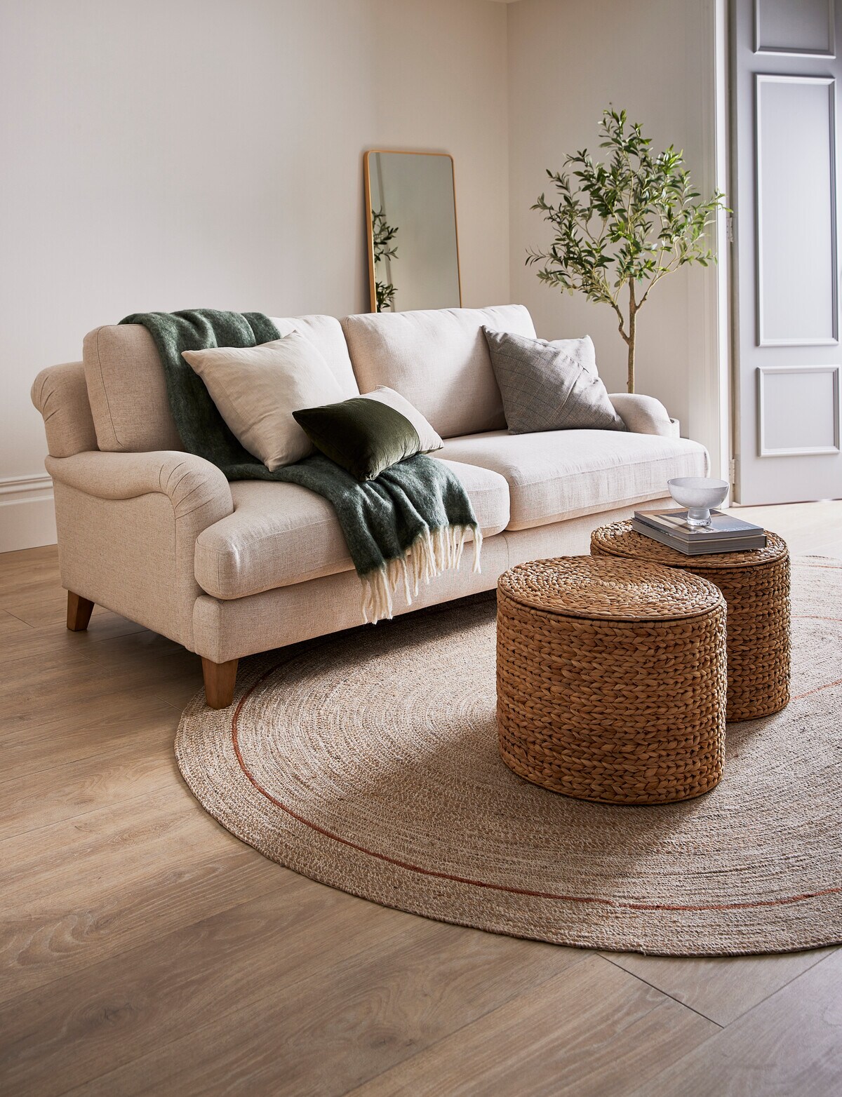 LUCA Hutton 3 Seater Sofa, Wheat Sofas