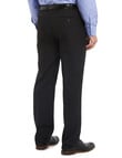 Savane Polyester Flat Front Pant, Black product photo View 02 S